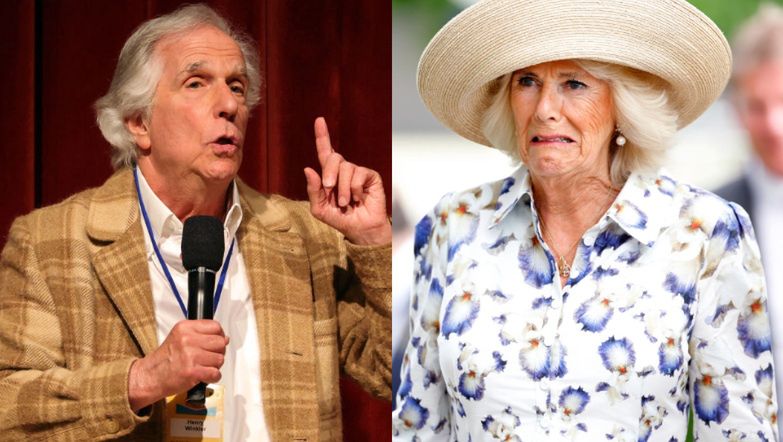 Henry Winkler met Queen Camilla