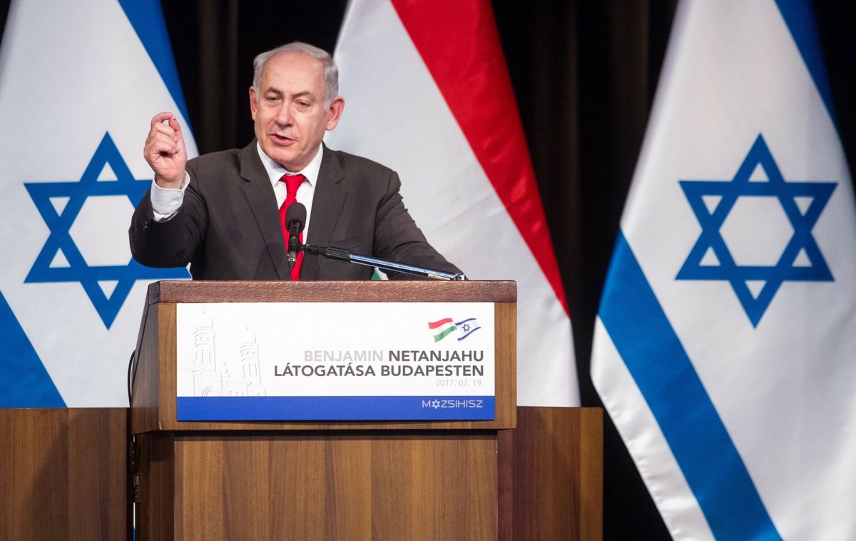 Benjamin Netanjahu w Budapeszcie