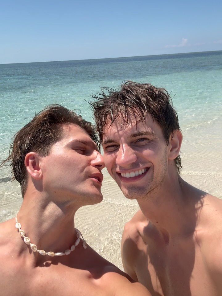 Michał Kassin na wakacjach z chłopakiem