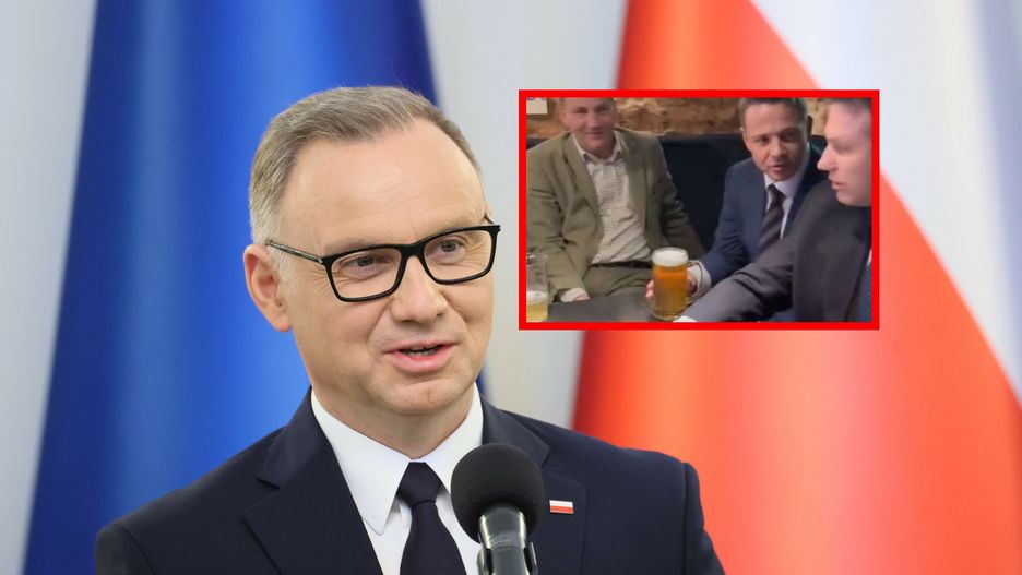 Andrzej Duda reaguje na wyjście na piwo Trzaskowskiego i Mentzen