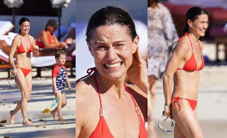 Pippa Middleton relaksuje się z rodziną na karaibskiej plaży. W zeszłym roku została mamą po raz TRZECI (ZDJĘCIA)