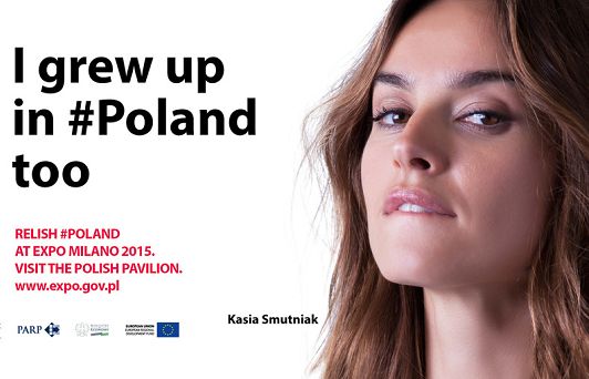 Zbigniew Boniek i Katarzyna Smutniak z owocami reklamują Polskę na Expo 2015