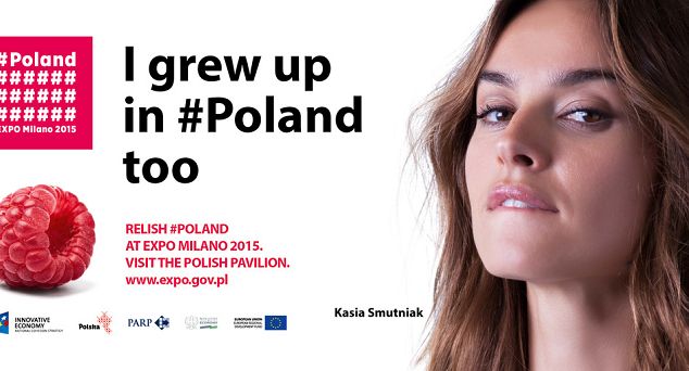 Zbigniew Boniek i Katarzyna Smutniak z owocami reklamują Polskę na Expo 2015