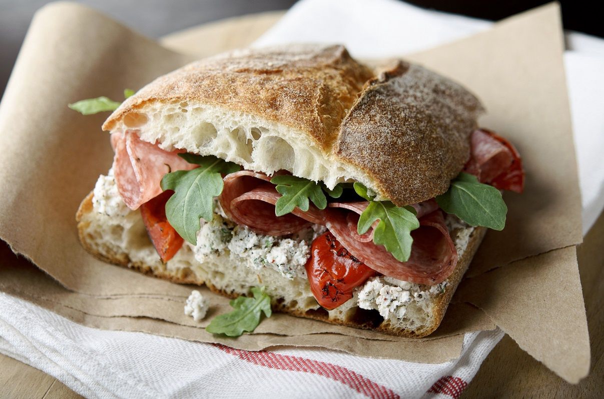Americans are crazy about this sandwich. It's a crispy Italian roll filled with a genius stuffing.