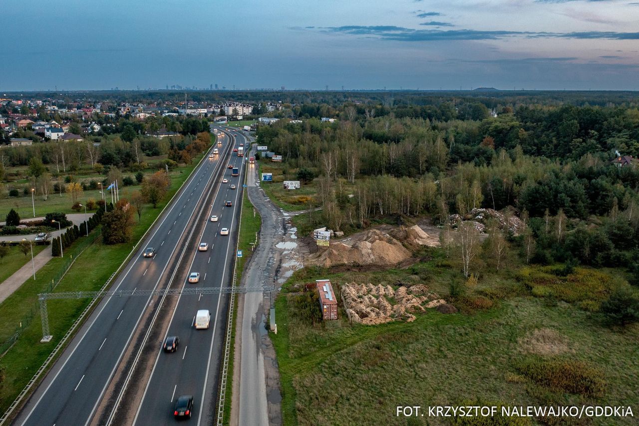 Droga krajowa nr 7 na północ od Warszawy