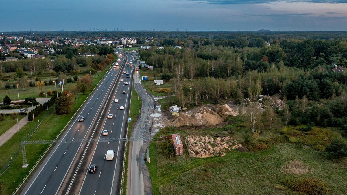Droga krajowa nr 7 na północ od Warszawy