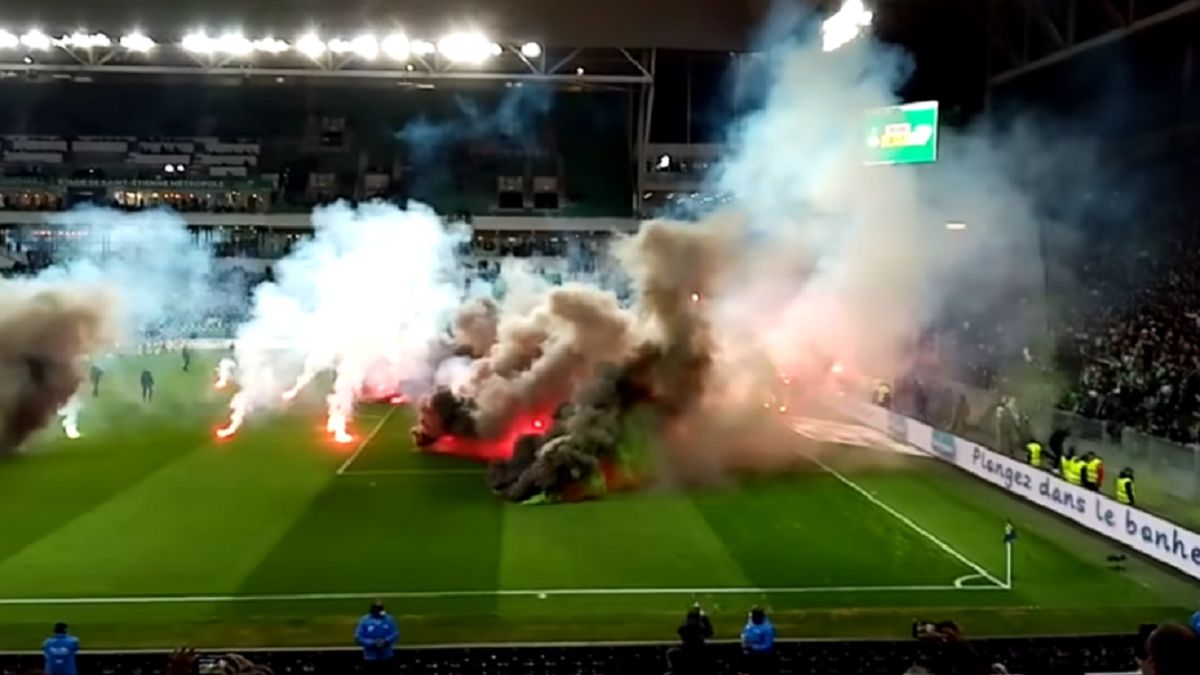 Zamieszki na stadionie we Francji (