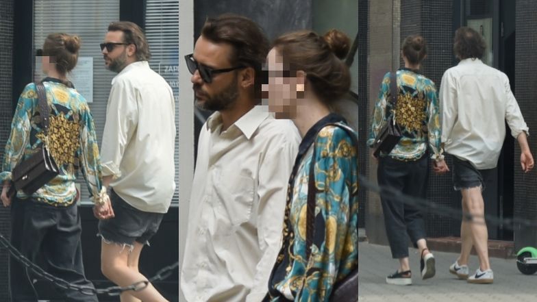 Tomasz Makowiecki spaceruje z ukochaną po Warszawie