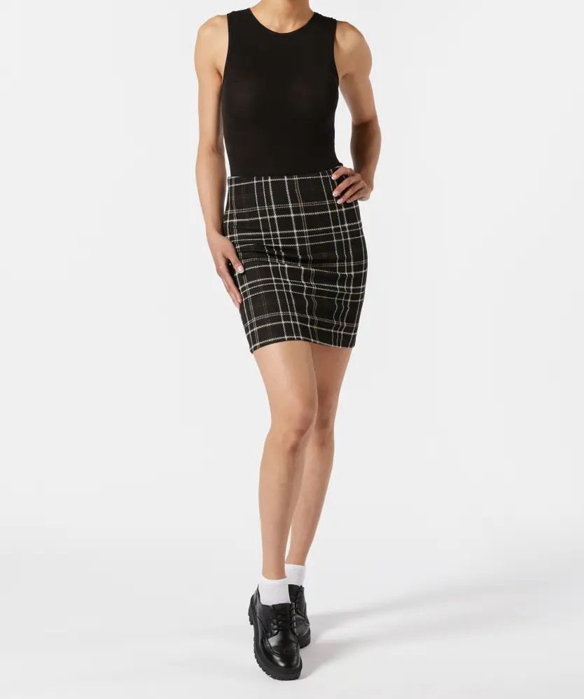 Minispódniczka w kratę Kik 