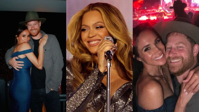 Meghan Markle i książę Harry SZALEJĄ na koncercie Beyoncé. Royals wystylizował się na... kowboja