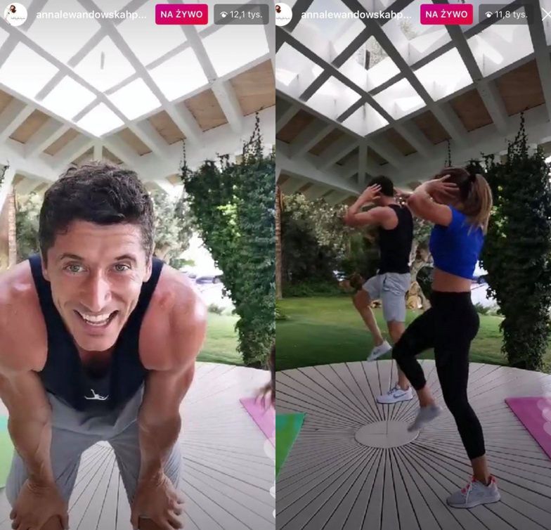 Anna Lewandowska trenuje Roberta