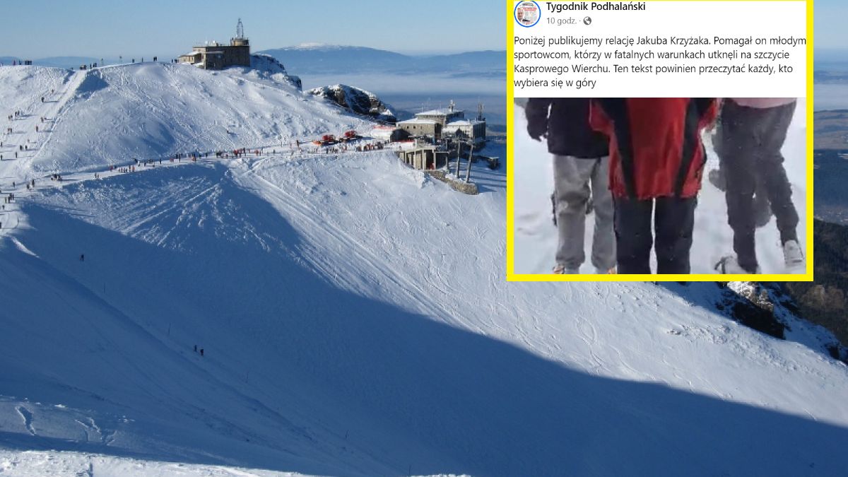 Młodzi sportowcy utknęli na Kasprowym