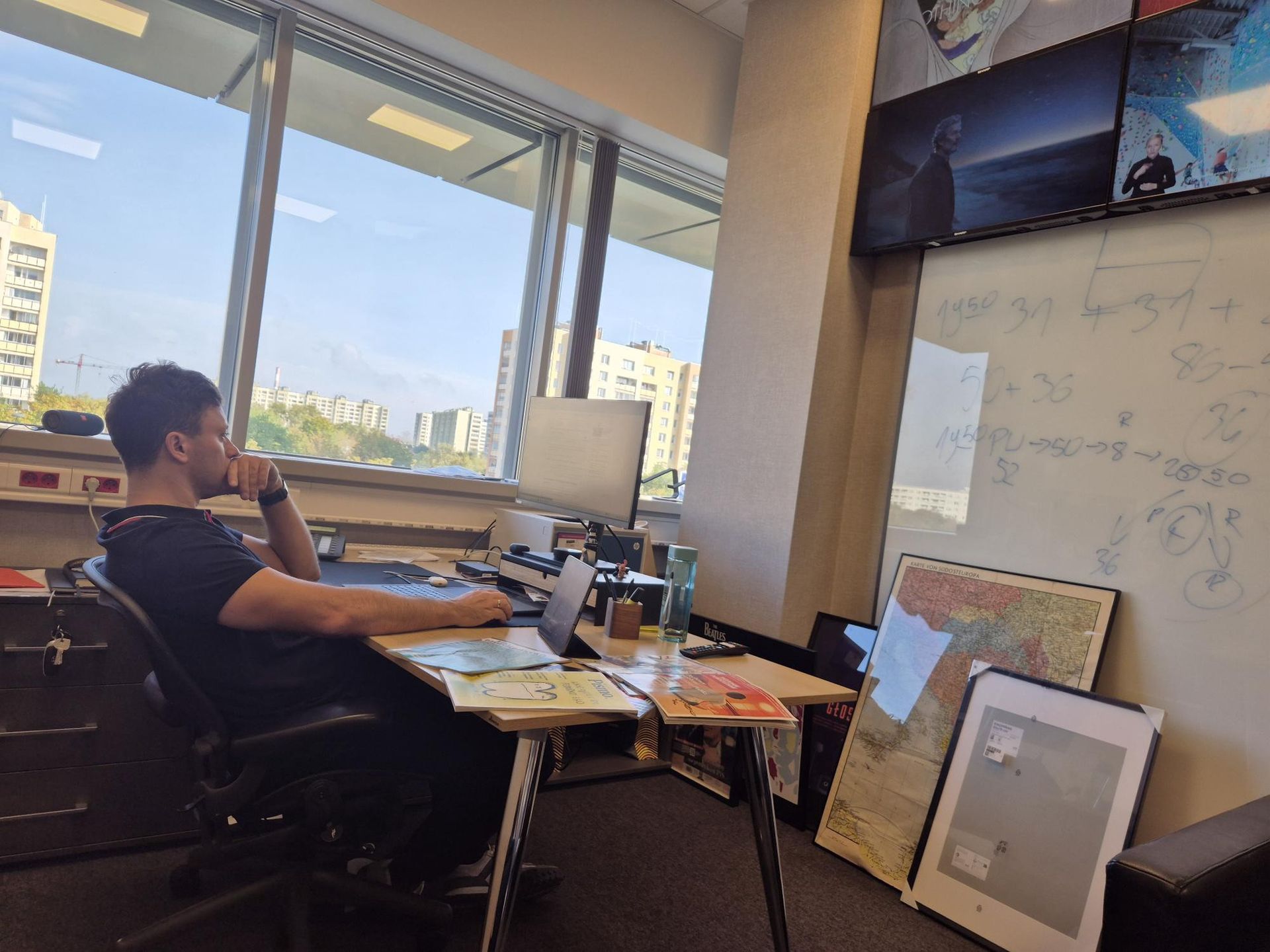 Piotr Witwicki w czasie pracy