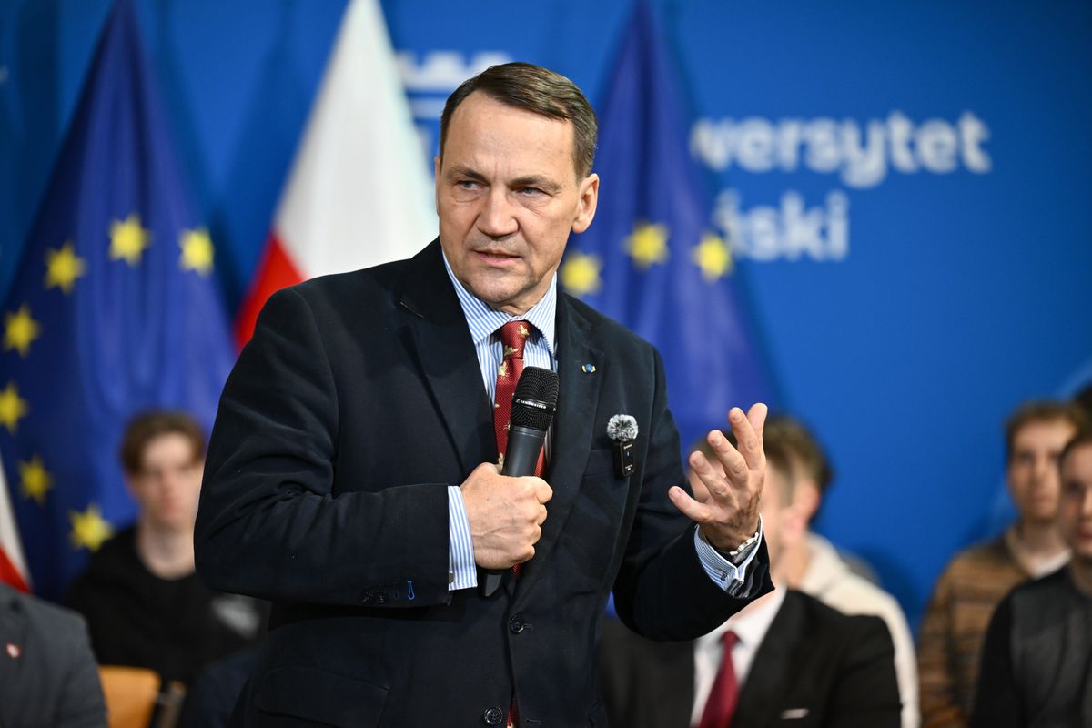 radosław sikorski, didaskalia, rosja, wojna w Ukrainie, Donald Trump Rosja zaatakuje NATO? Sikorski: nie jest w stanie wygrać z Ukrainą