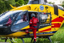 Czołówka z autobusem. Interweniował śmigłowiec LPR