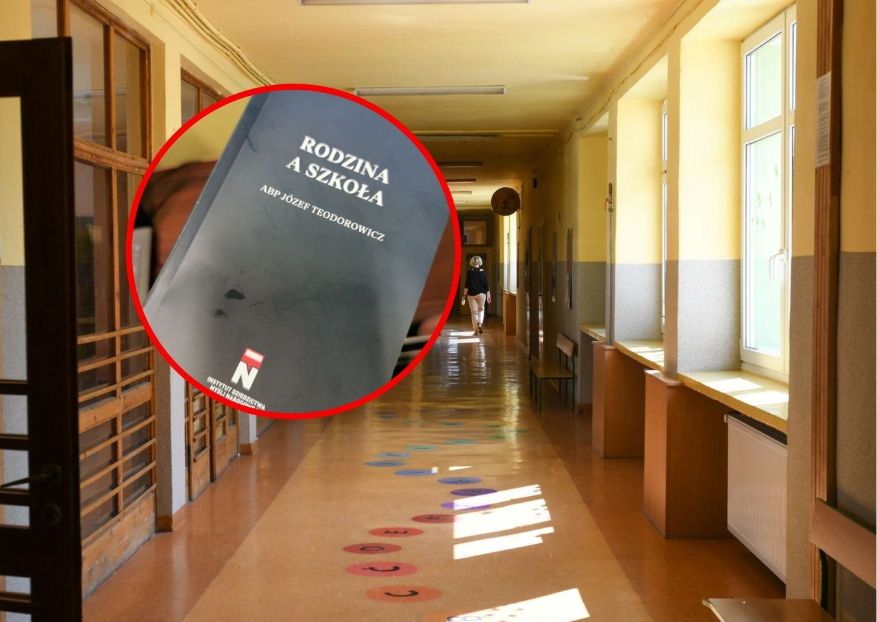 Nauczyciel z Wrocławia pokazał treść broszury 