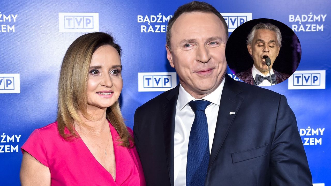 Joanna i Jacek Kurski mieli okazję już słuchać Bocelliego