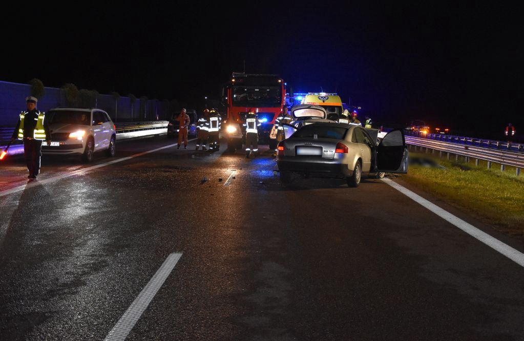 86-latek jechał autostradą A4 pod prąd. Spowodował śmiertelny wypadek