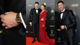 Robert Lewandowski na galę Złotej Piłki przyszedł w garniturze za 14 tysięcy i... z TANIM ZEGARKIEM! Jego cena ZASKAKUJE (ZDJĘCIA)