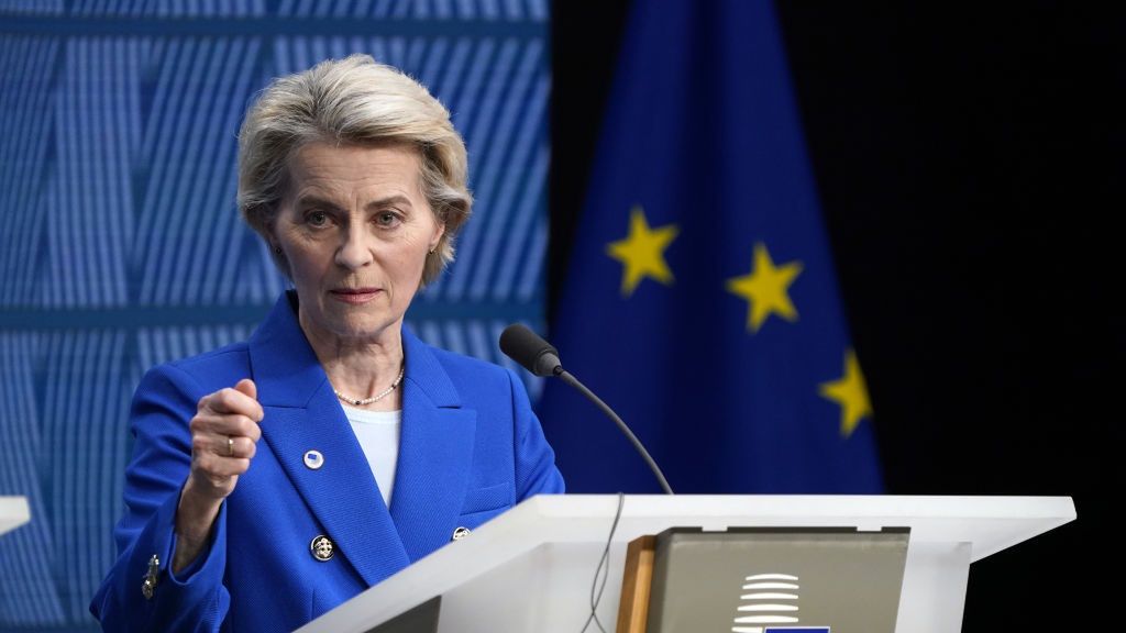 EU Leaders Convene At European Council Meeting In Brussels
BRUSSELS, BELGIUM - DECEMBER 19: Ursula von der Leyen President of European Commission speaks during a press conference at the end of the European Council Meeting the on December 19, 2024 in Brussels, Belgium. Among the items on the agenda for EU leaders meeting at the European Council is the conflict in Ukraine, developments in the Middle East, and migration. (Photo by Pier Marco Tacca/Getty Images)
Pier Marco Tacca