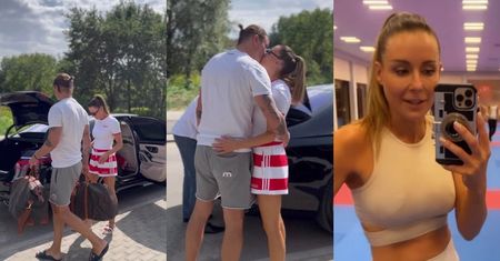 Małgorzata Rozenek czule żegna Radosława i rusza na obóz Anny Lewandowskiej: "Cieszę się na te kilka dni SPORTOWEJ UCZTY" (ZDJĘCIA)