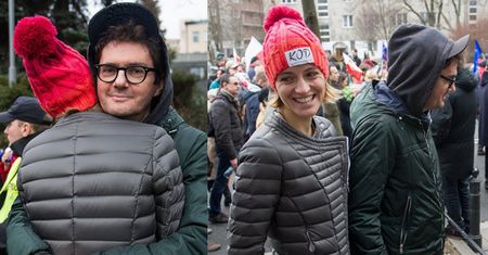 Wojewódzki i Kaczoruk razem na demonstracji KOD-u (ZDJĘCIA)