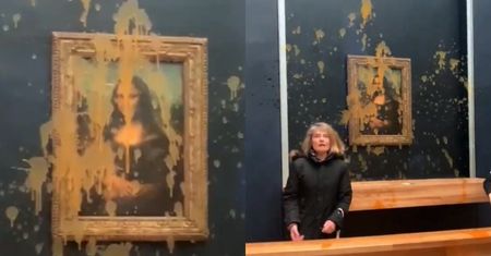 Mona Lisa OBLANA ZUPĄ! Aktywistki zaatakowały najsłynniejszy obraz na świecie (WIDEO)
