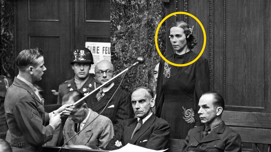 Inge Viermetz nie przyznaje się do winy podczas procesu RuSHA, 1947 rok