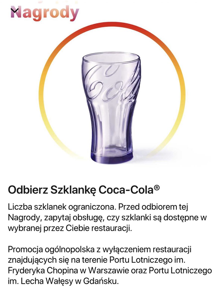 Szklanki Coca-Cola w McDonald's ponownie dostępne