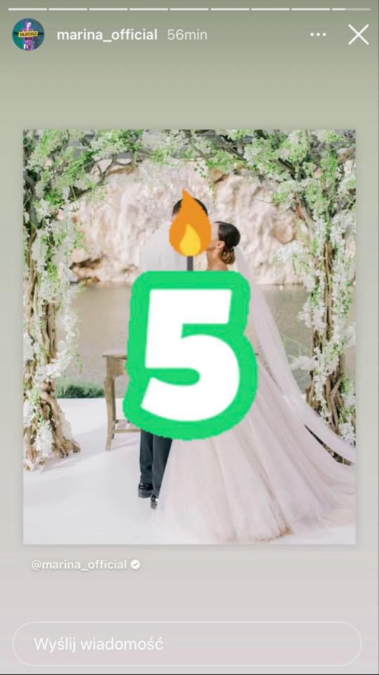 Marina Łuczenko świętuje 5. rocznicę ślubu z Wojciechem Szczęsnym