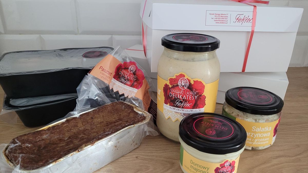 Zakupiony zestaw wielkanocny Magdy Gessler Delikatesy u Fukiera.