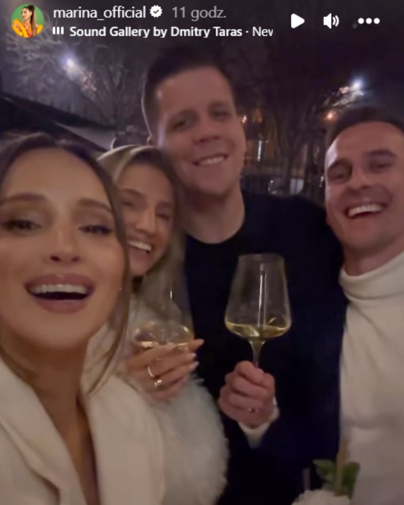 Agata Sieramska w towarzystwie przyjaciół