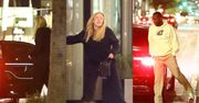 Adele bez makijażu i w czarnych dresach mknie do ekskluzywnej restauracji na randkę z ukochanym (ZDJĘCIA)