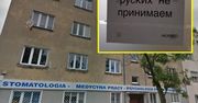 "Rosjan nie przyjmujemy". Kartka zawisła w poznańskiej przychodni