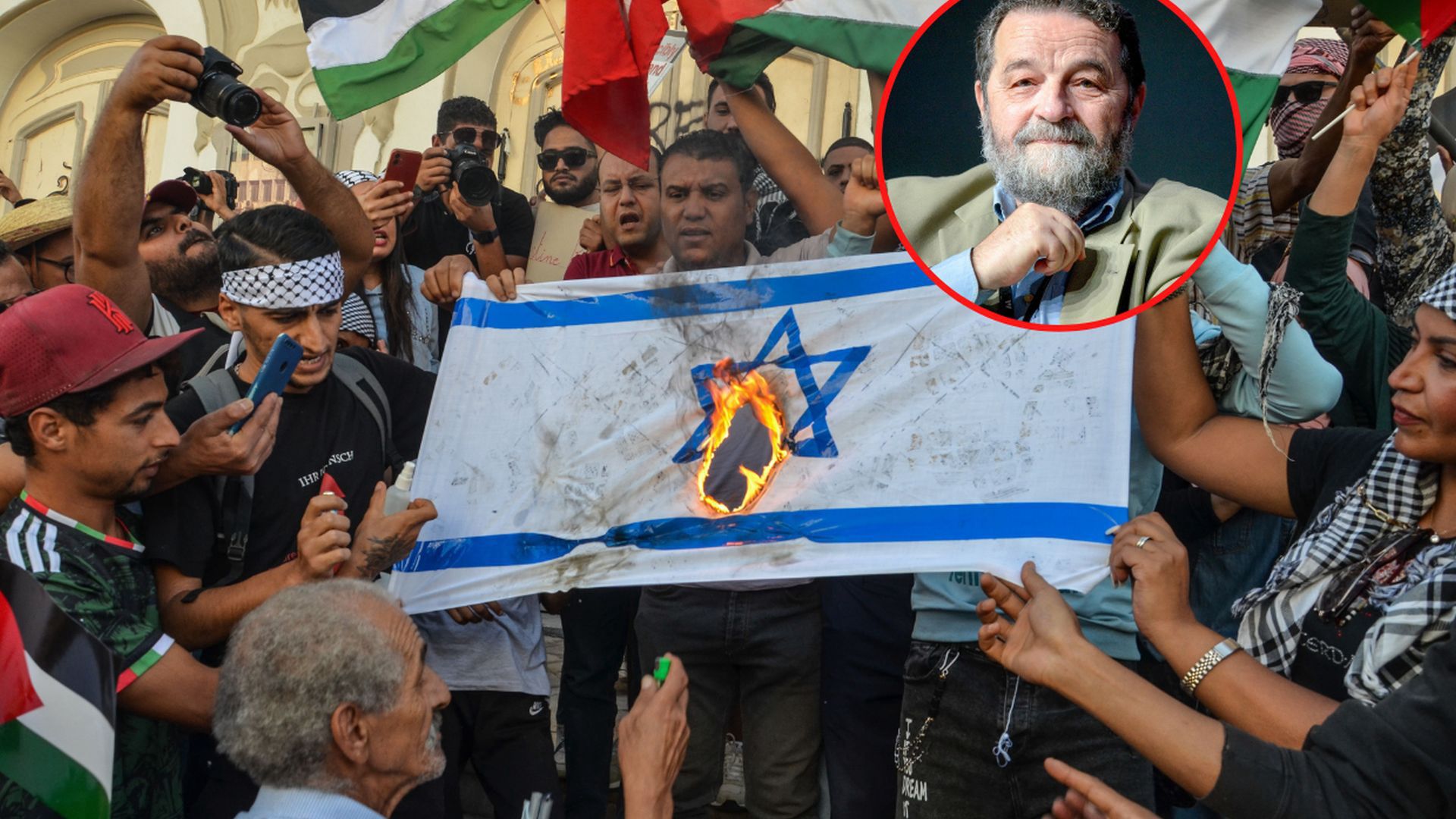 Anty izraelskie protesty w Tunezji. 17 października 2023 roku
