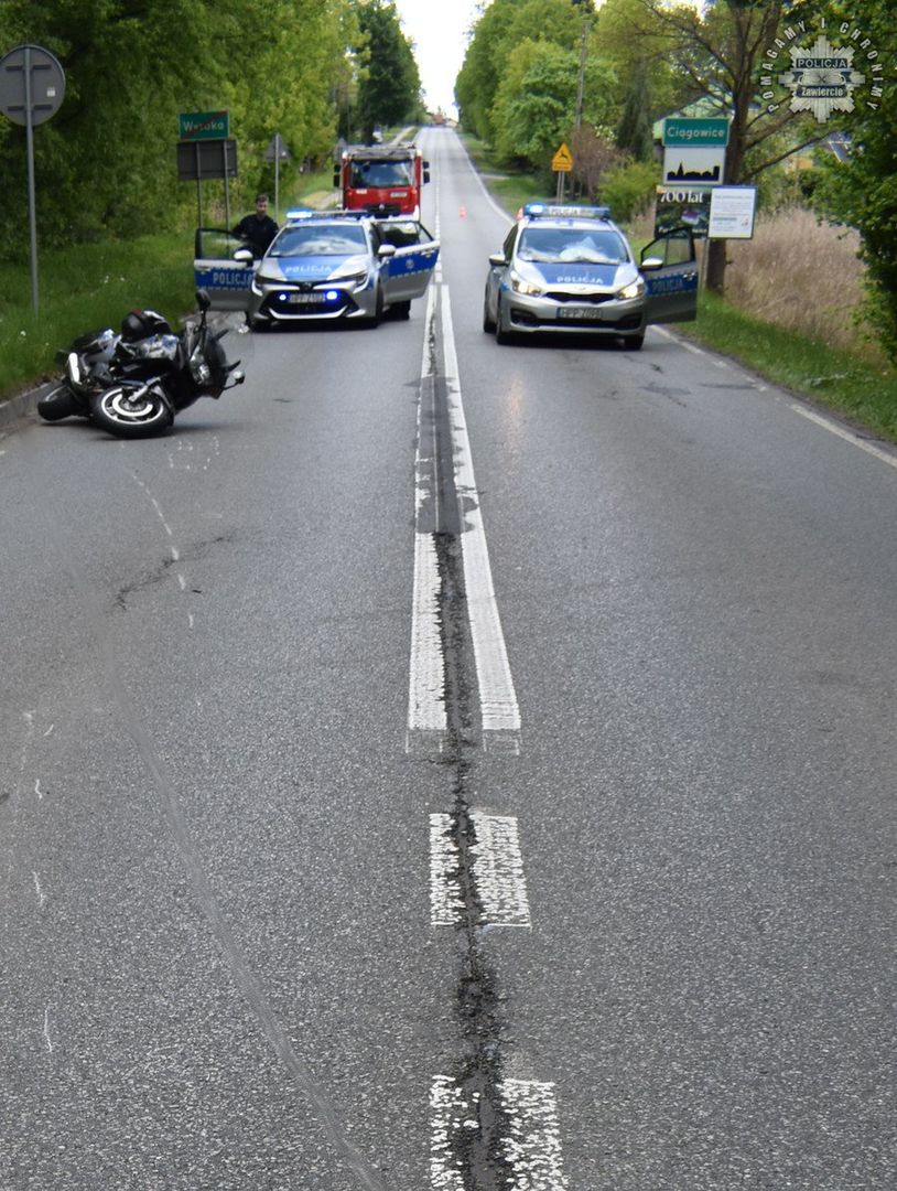 Fot. Licencjodawca. Tragiczny wypadek motocyklisty