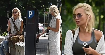 Agnieszka Szulim pozdrawia paparazzi