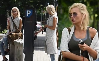 Agnieszka Szulim pozdrawia paparazzi