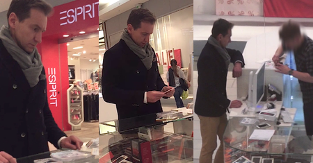 Piotr Kraśko kupuje iPhone'a