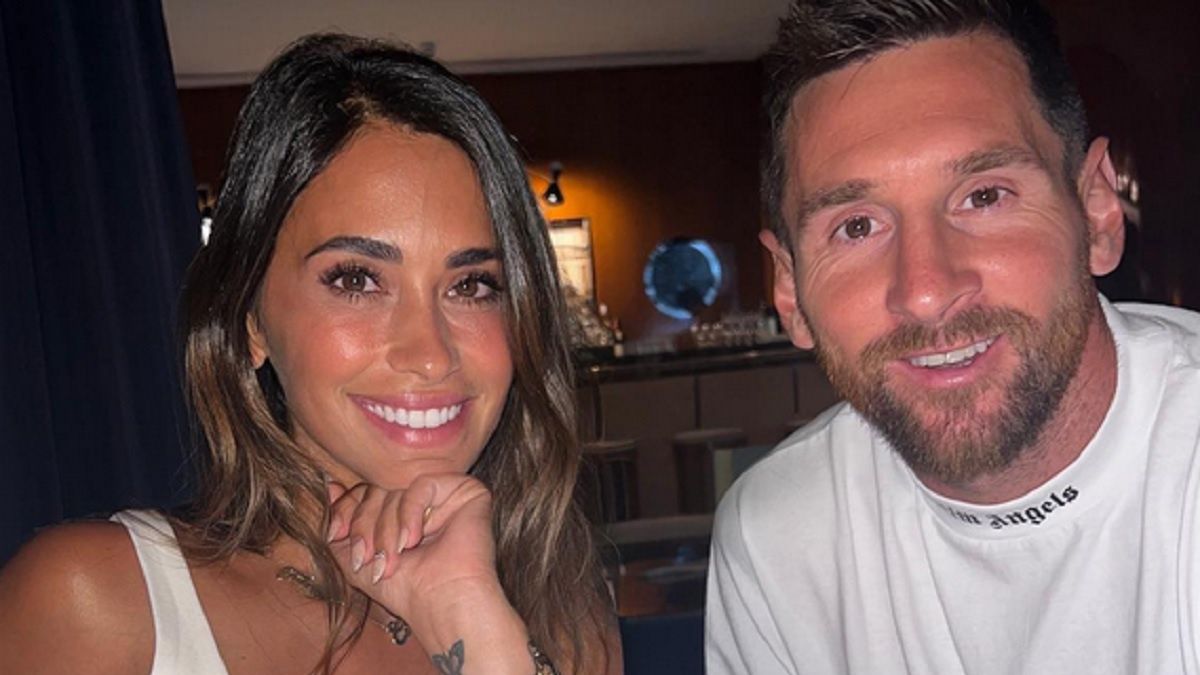 Lionel Messi z żoną