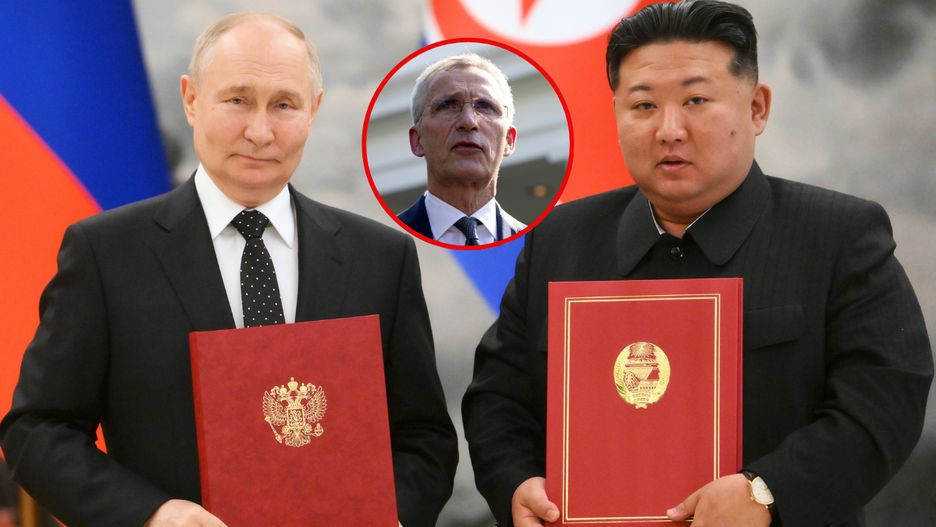 Niepokojące słowa szefa NATO o sojuszu Putina z Kim Dzong Unem 