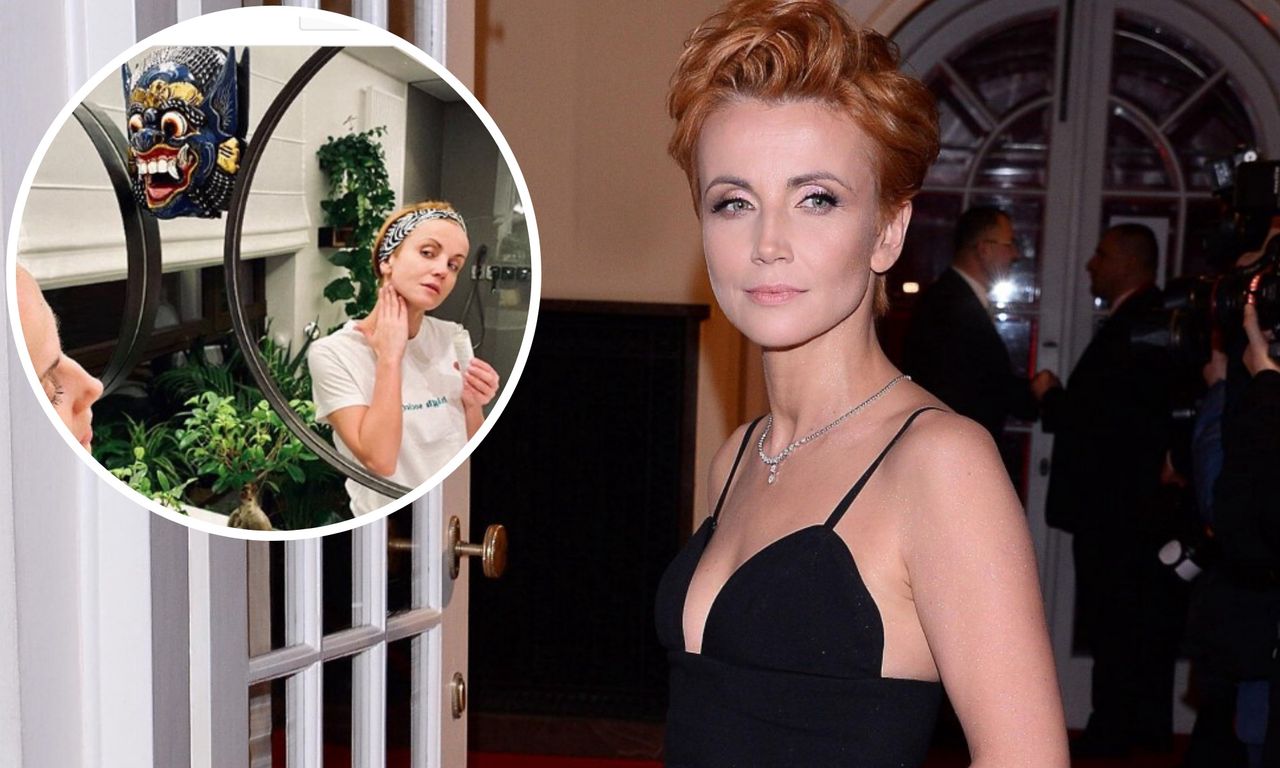 Katarzyna Zielińska pokazała swoją łazienkę. Jest nowocześnie i zielono