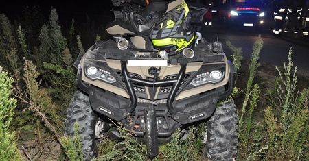 Wypadek quada w Leniuszkach. 52-latkę zabrał śmigłowiec LPR