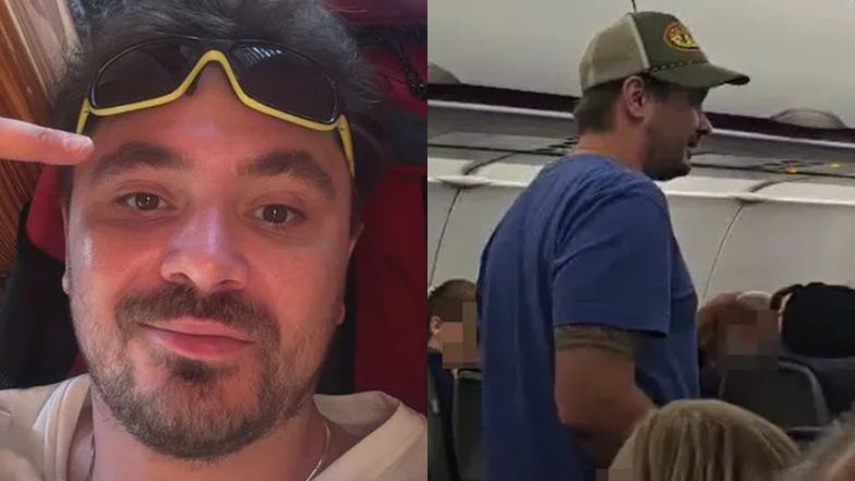 Daniel Martyniuk napił się piwa na lotnisku