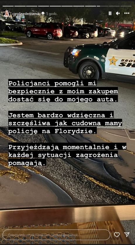 Caroline Derpienski opowiada o ataku stalkera
