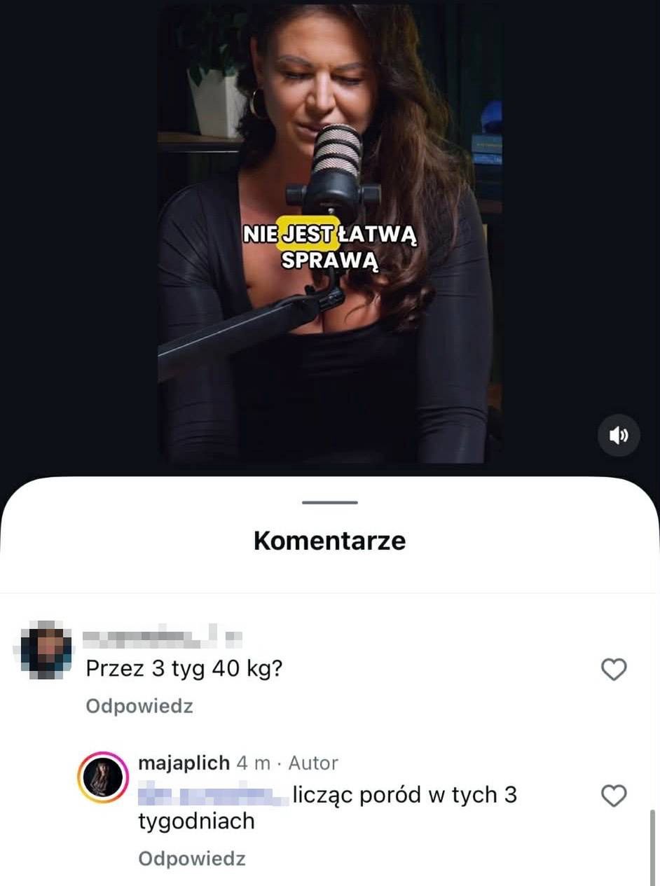 Maja Rutkowski odpowiada na komentarz