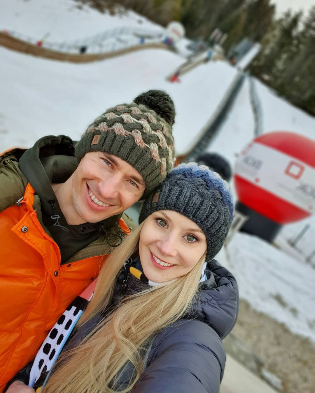 Kamil Stoch z żoną