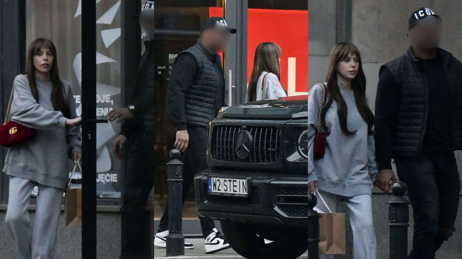 Julia von Stein z partnerem włóczą się po butikach