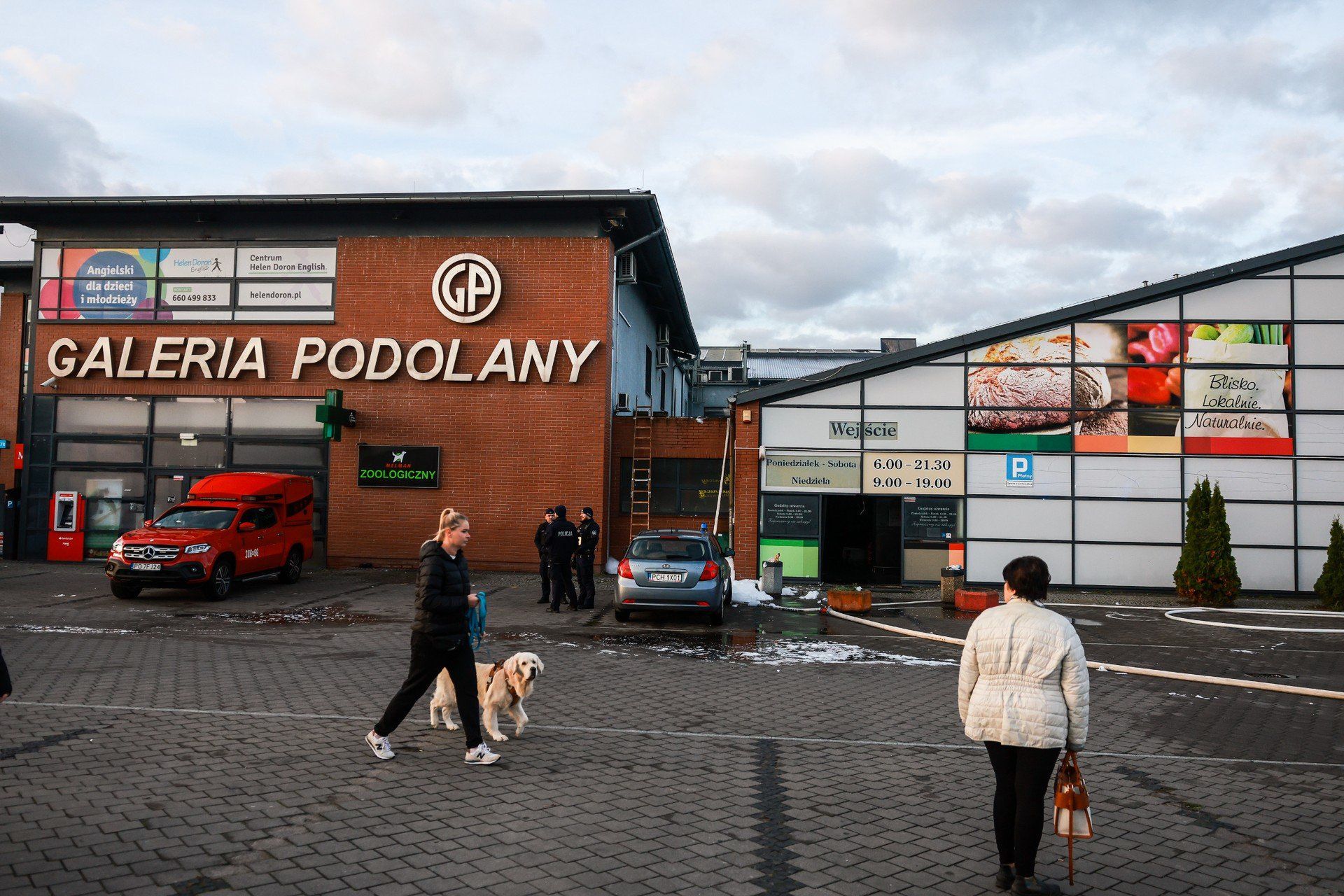 Pożar Galerii Podolany w Poznaniu