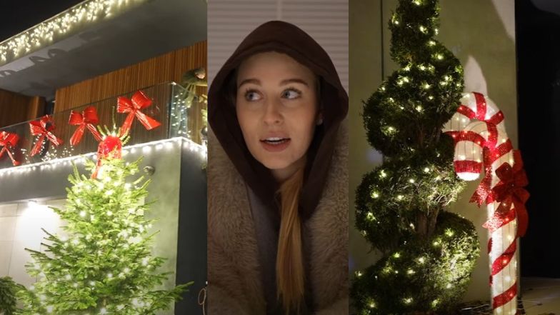 Andziaks ozdobiła willę na Boże Narodzenie